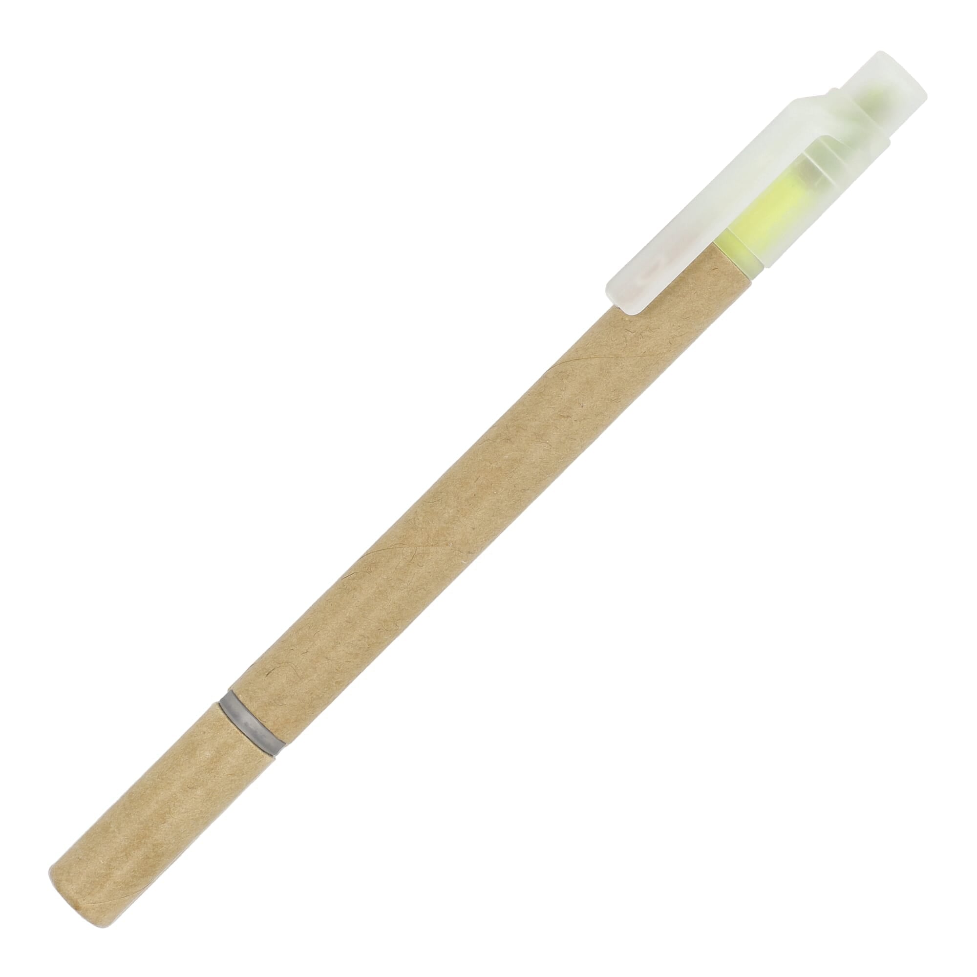 Papieren tekstmarker balpen - JEFFS. Merchandise