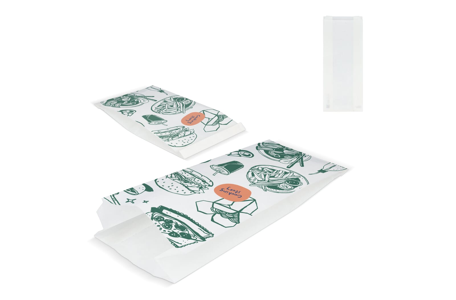 Papieren zak 50g/m² 14 x 6 x 27cm - JEFFS. Merchandise