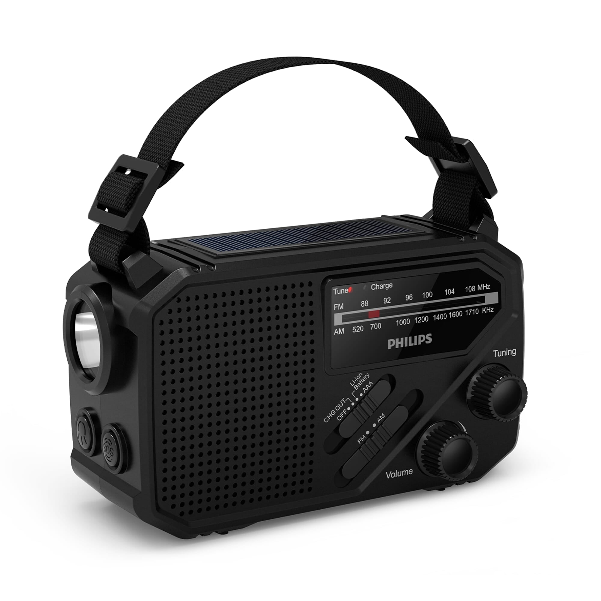 Philips TAR1609 Noodradio met Analoge FM/AM - tuner en Zaklamp - JEFFS. Merchandise
