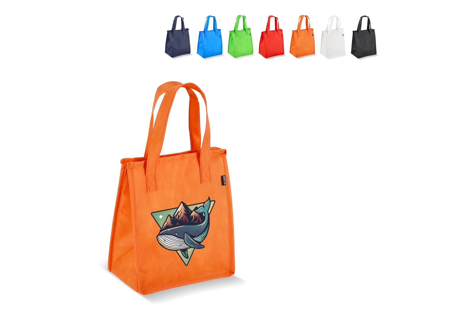 R - PET koeltas, non - woven, 23 x 15 x 27,5 cm, 75 g/m² - JEFFS. Merchandise