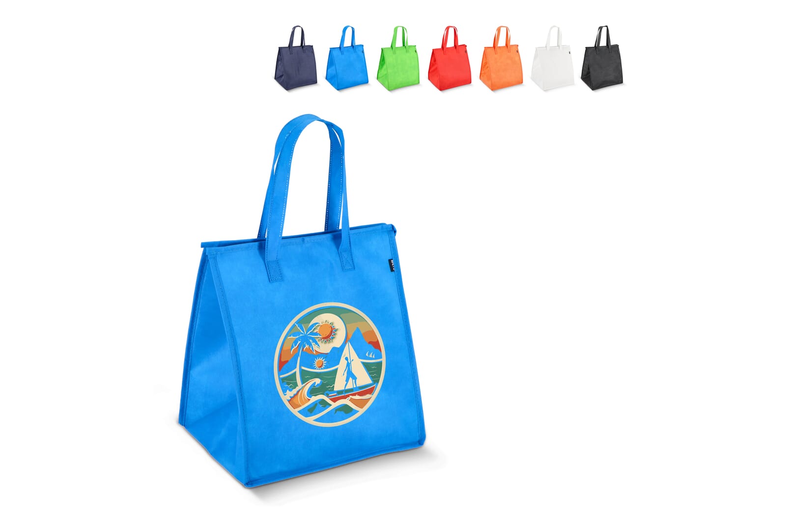 R-PET koeltas, non-woven, 33 x 25,5 x 37 cm, 75 g/m² - JEFFS. Merchandise