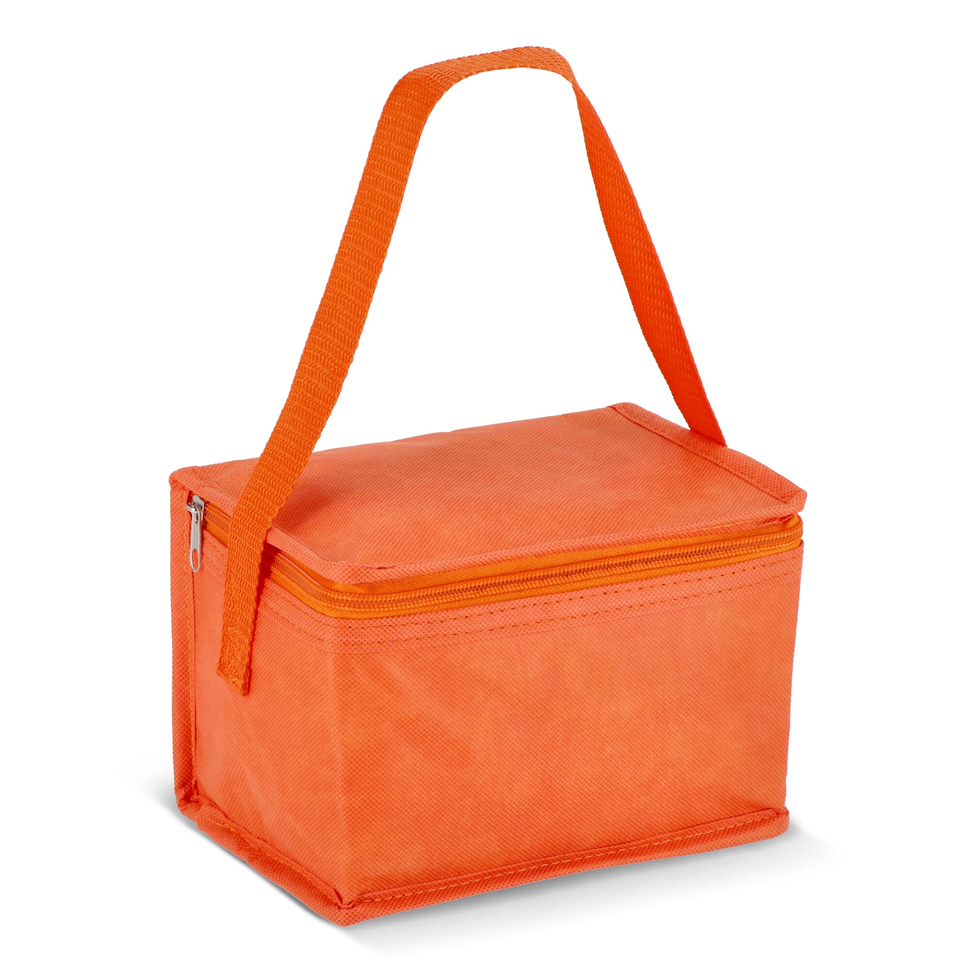 R-PET koeltas voor 6 blikjes, non-woven, 20 x 13 x 12,5 cm, 75 g/m² - JEFFS. Merchandise