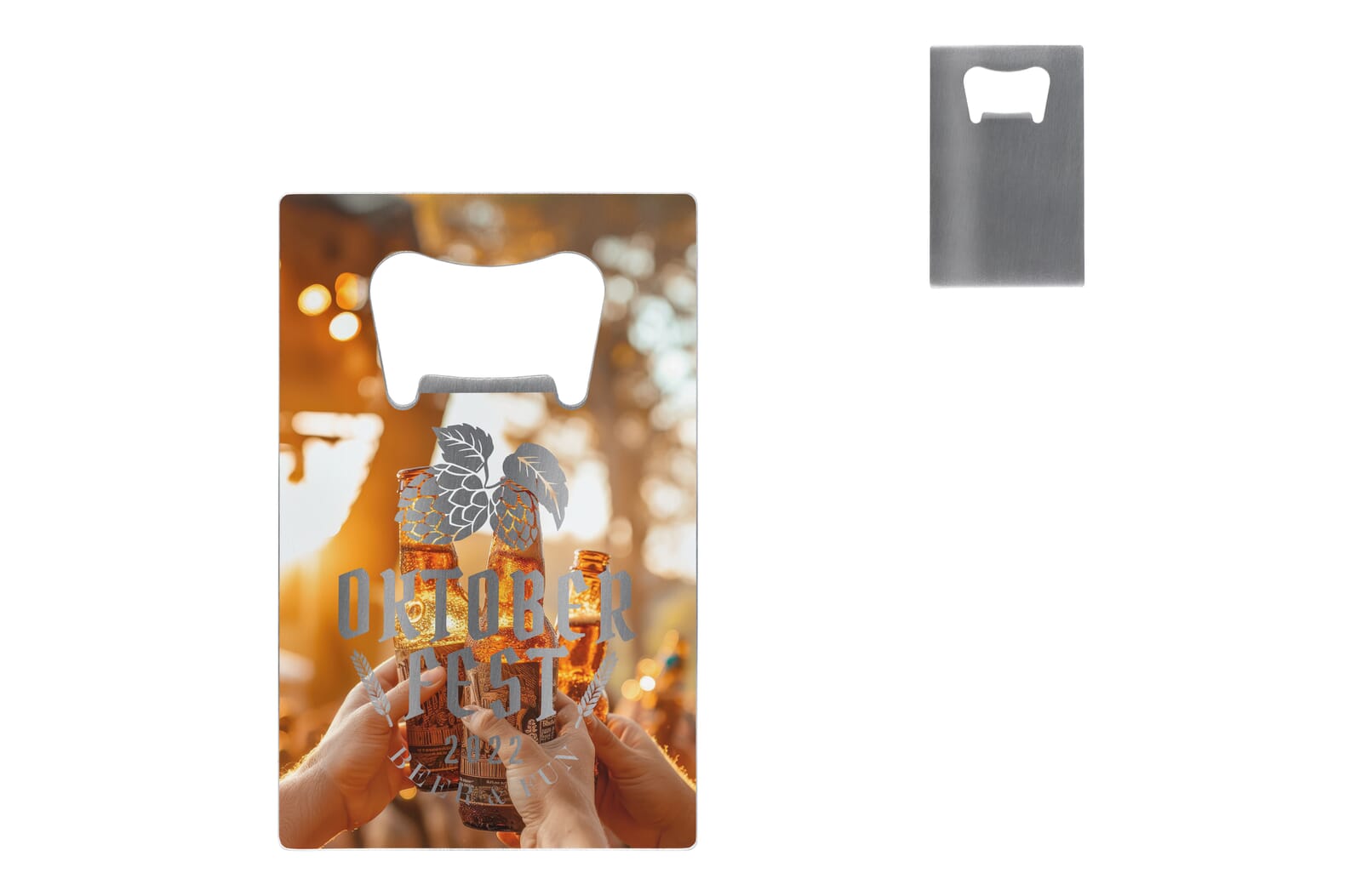 RVS flesopener in creditcardformaat - JEFFS. Merchandise