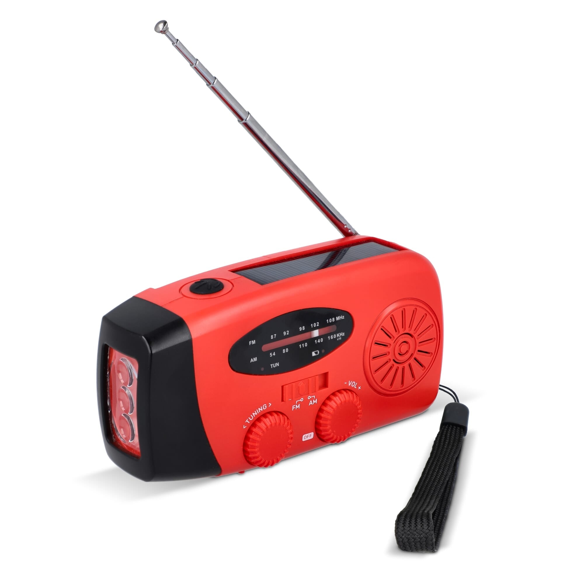 SafeSound Noodradio met Zonne-energie en Opwindbaar - JEFFS. Merchandise
