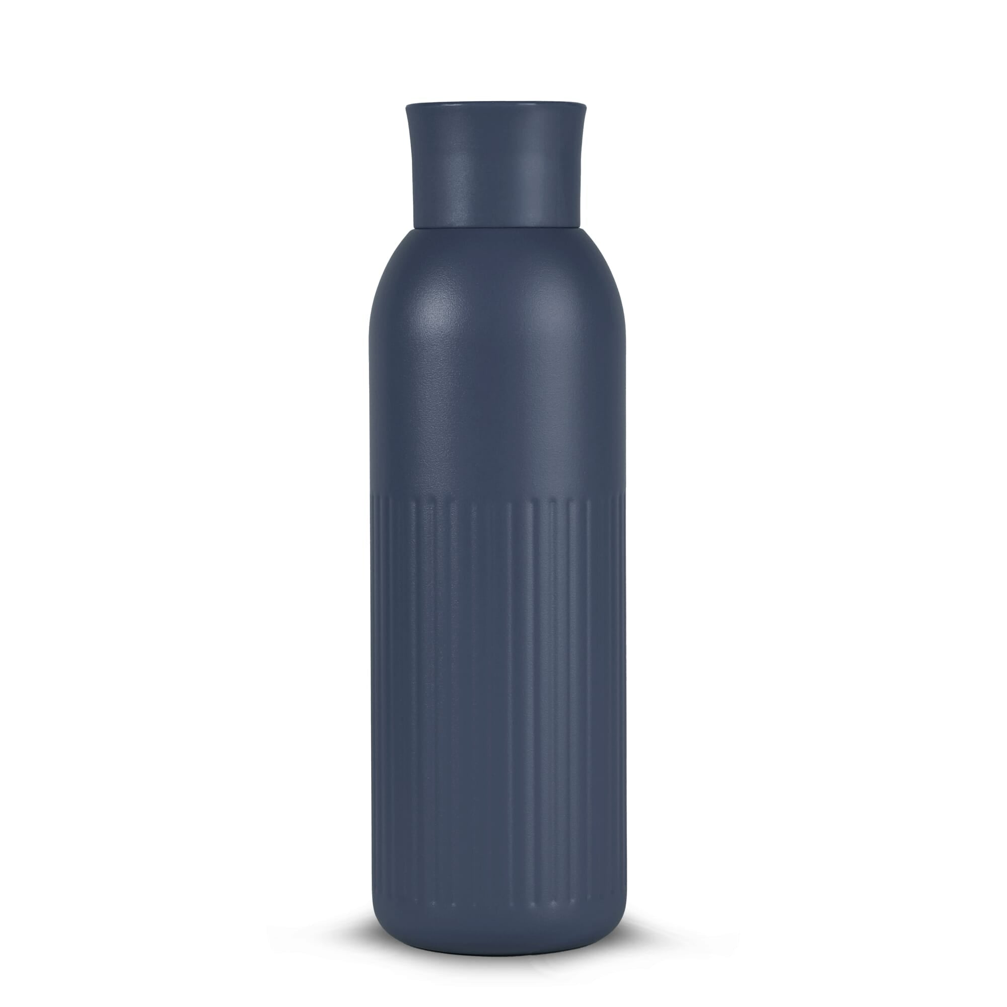 Sagaform Tekla Push stalen fles met druk dop gerecycled) 500 ml - JEFFS. Merchandise