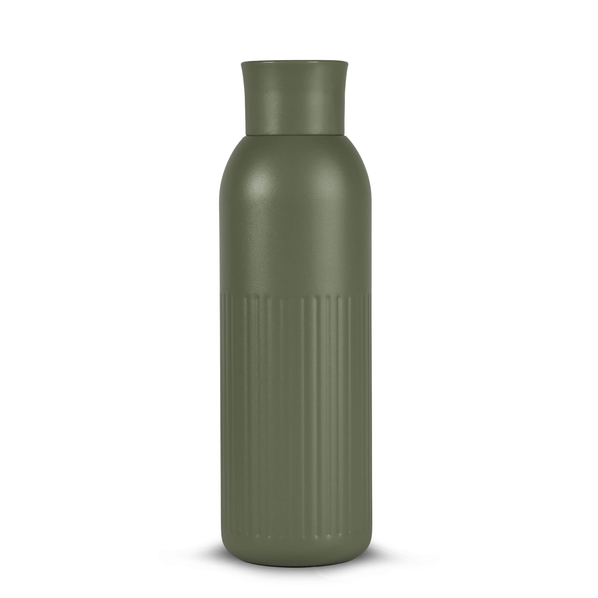 Sagaform Tekla Push stalen fles met druk dop gerecycled) 500 ml - JEFFS. Merchandise
