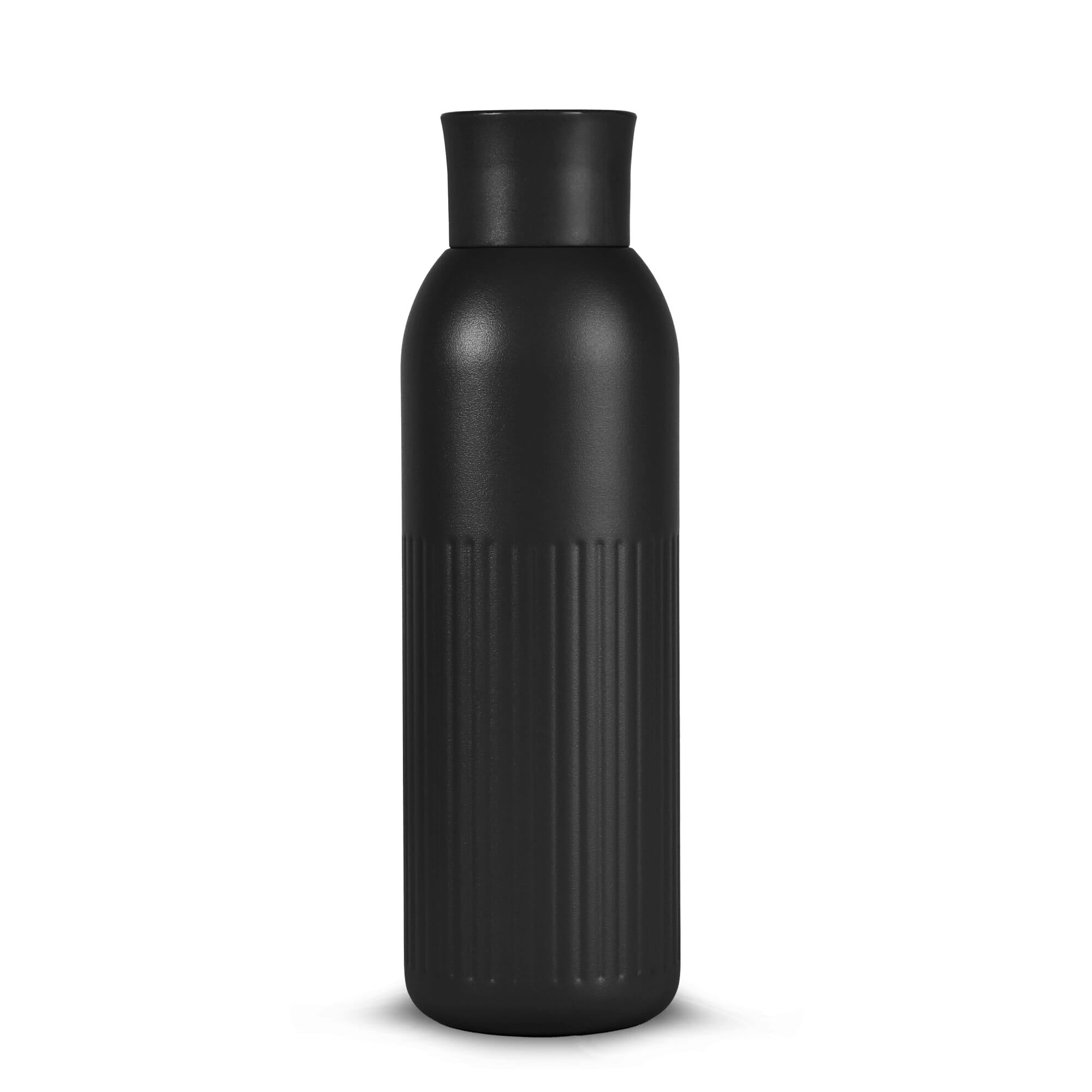 Sagaform Tekla Push stalen fles met druk dop gerecycled) 500 ml - JEFFS. Merchandise