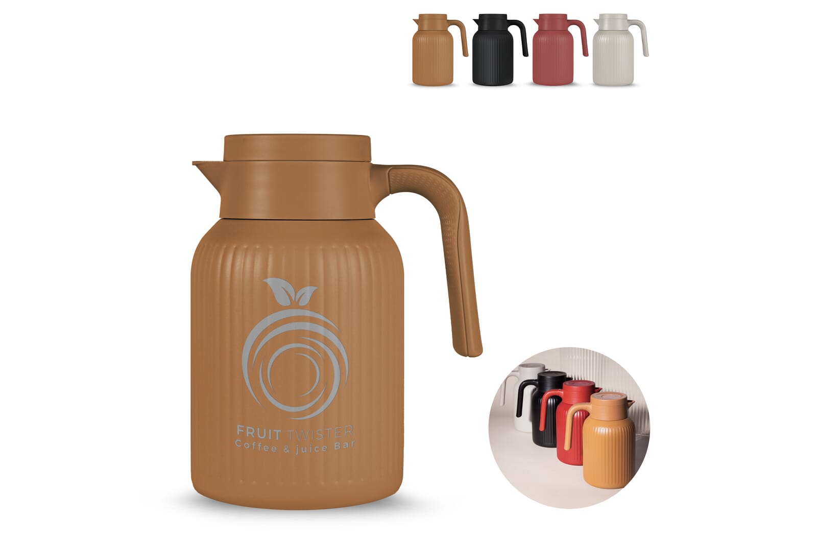 Sagaform Trine Thermoskan (gerecycled) 1.5 L - JEFFS. Merchandise