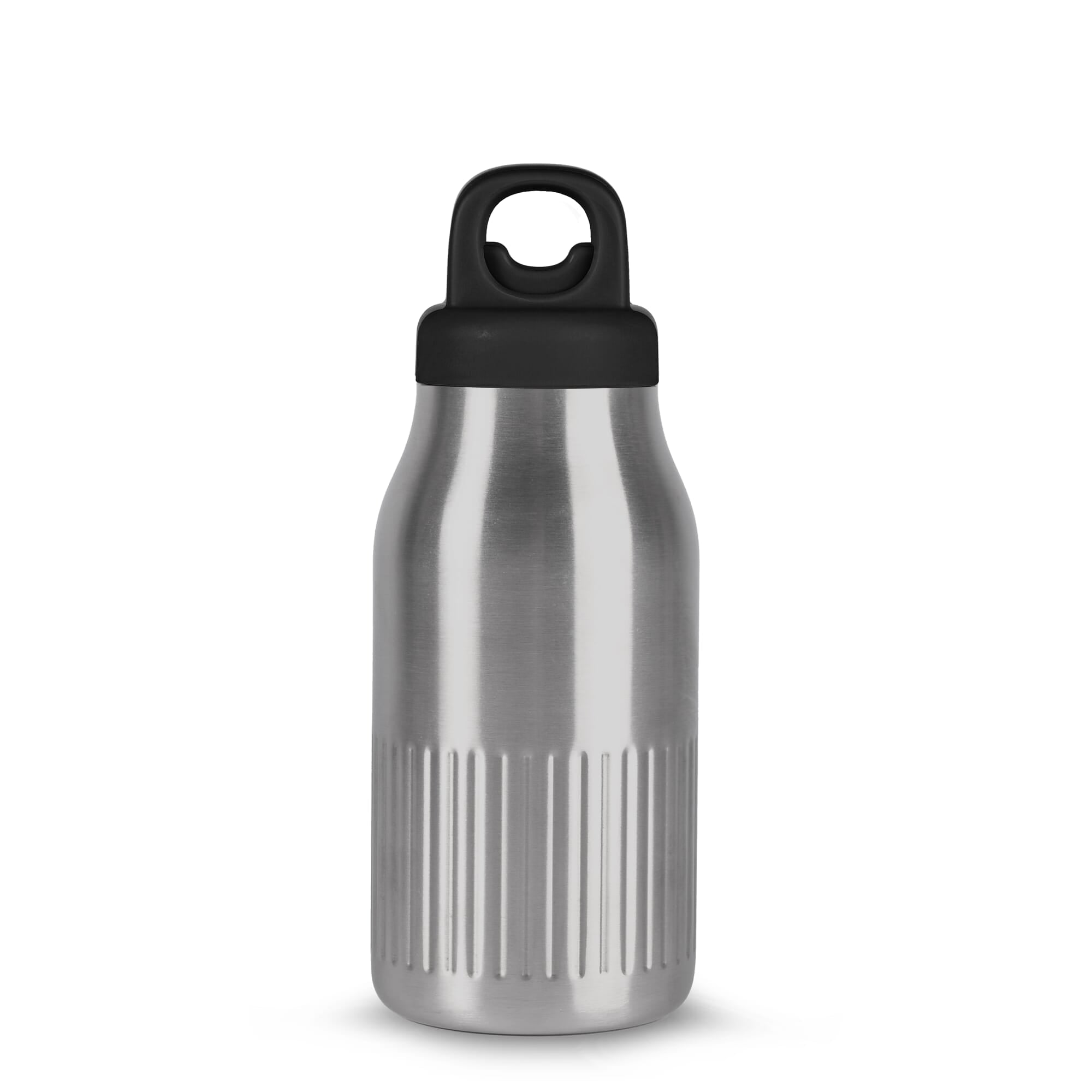 Sagaform Truls stalen fles met handige openklik dop (gerecycled) 500 ml - JEFFS. Merchandise
