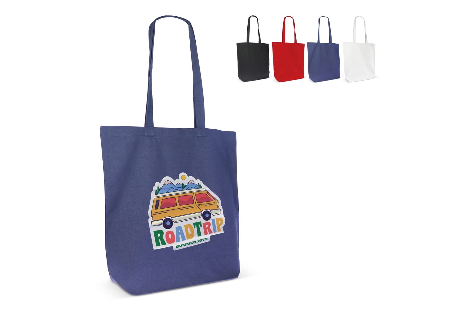 Schoudertas biologisch katoen kleur lang 270g/m² 42x12x43 cm - JEFFS. Merchandise