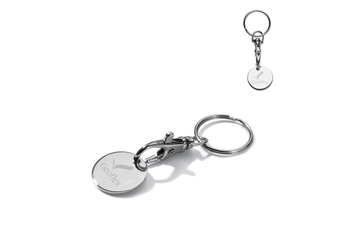 Sleutelhanger winkelwagenmuntje - JEFFS. Merchandise