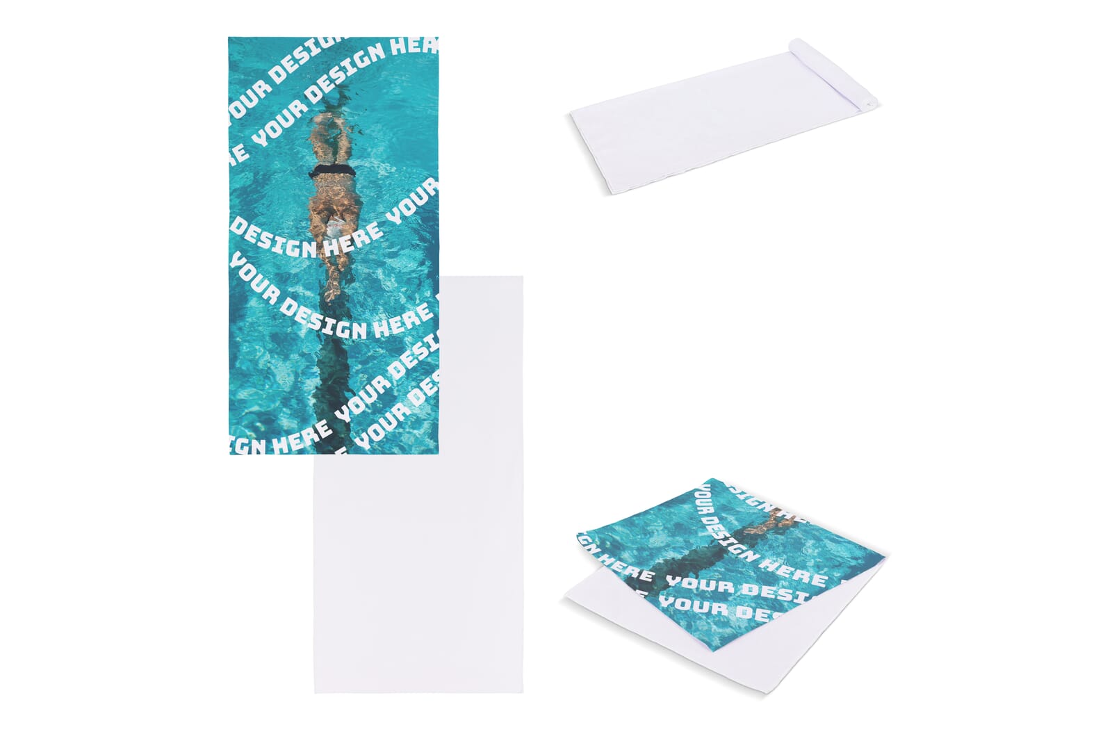 Sneldrogende handdoek 50x100cm (200 g/m²) sublimatie - JEFFS. Merchandise