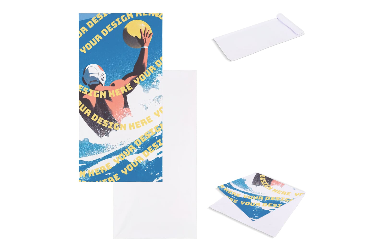 Sneldrogende handdoek 70 x 140 cm (200 g/m²) sublimatie - JEFFS. Merchandise