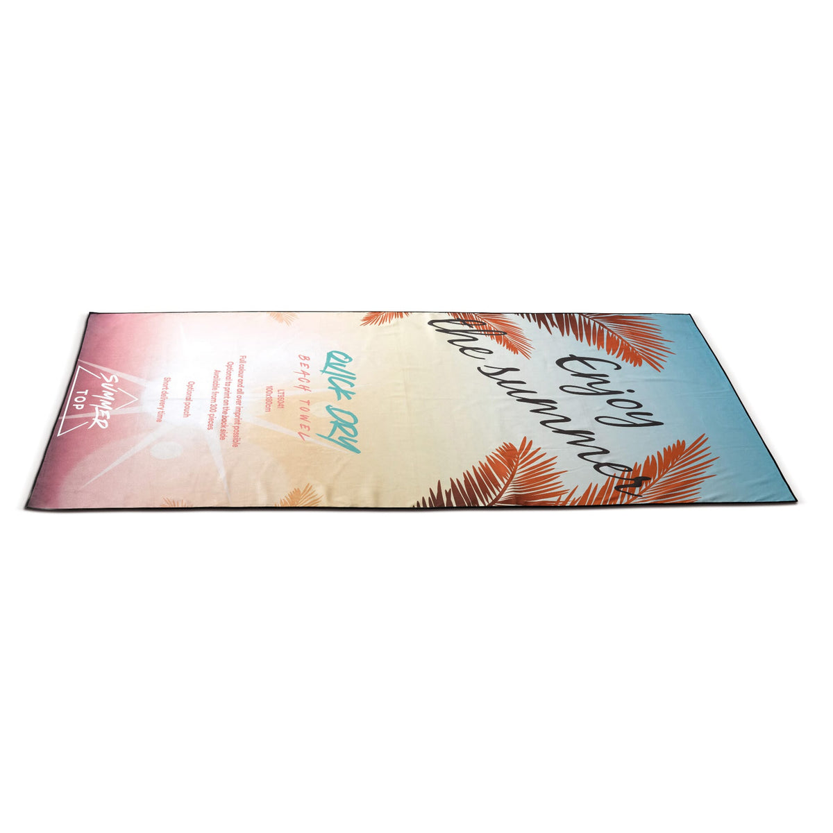 Sneldrogende strandhanddoek met custom-made print - JEFFS. Merchandise