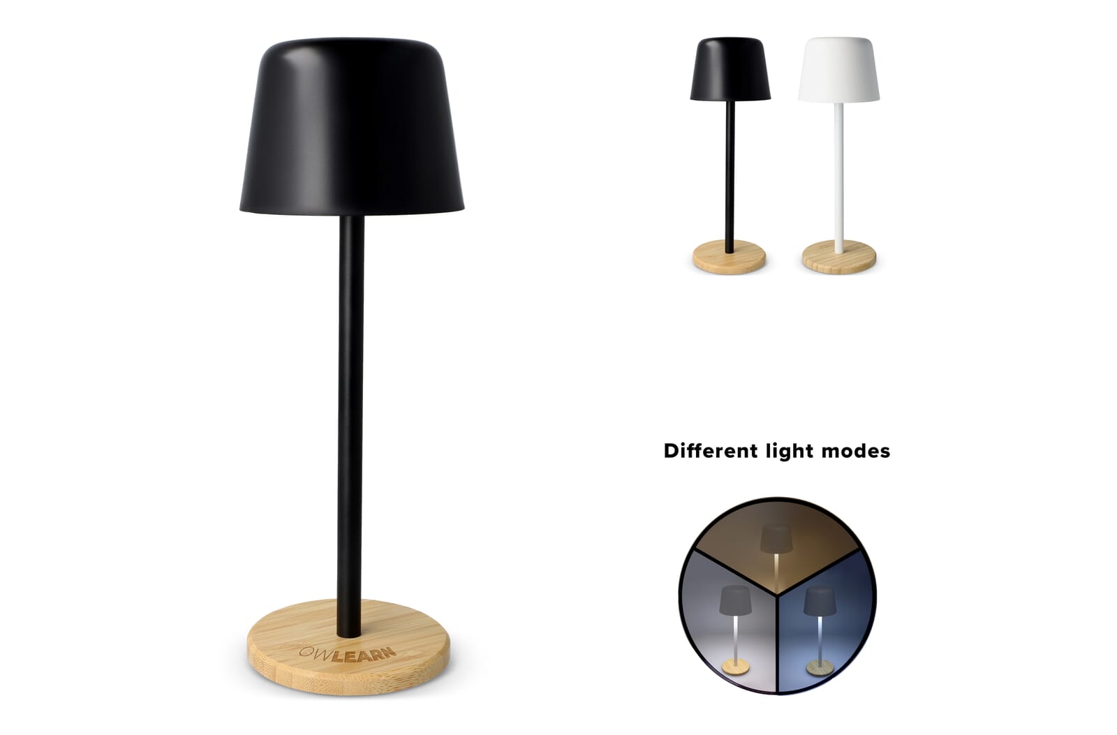 Solis Dimbare Tafellamp met Bamboe basis - JEFFS. Merchandise