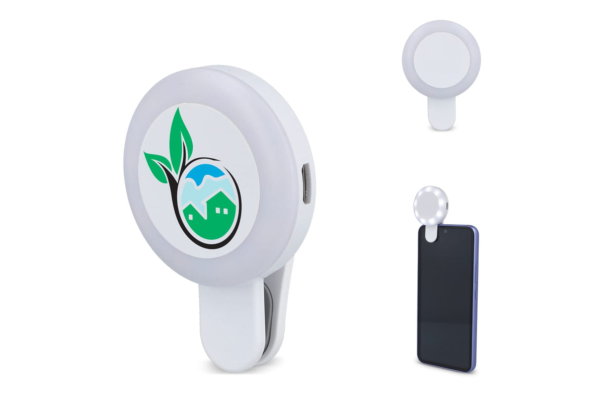 Universele Draagbare Selfie LED lampje met 3 standen - JEFFS. Merchandise