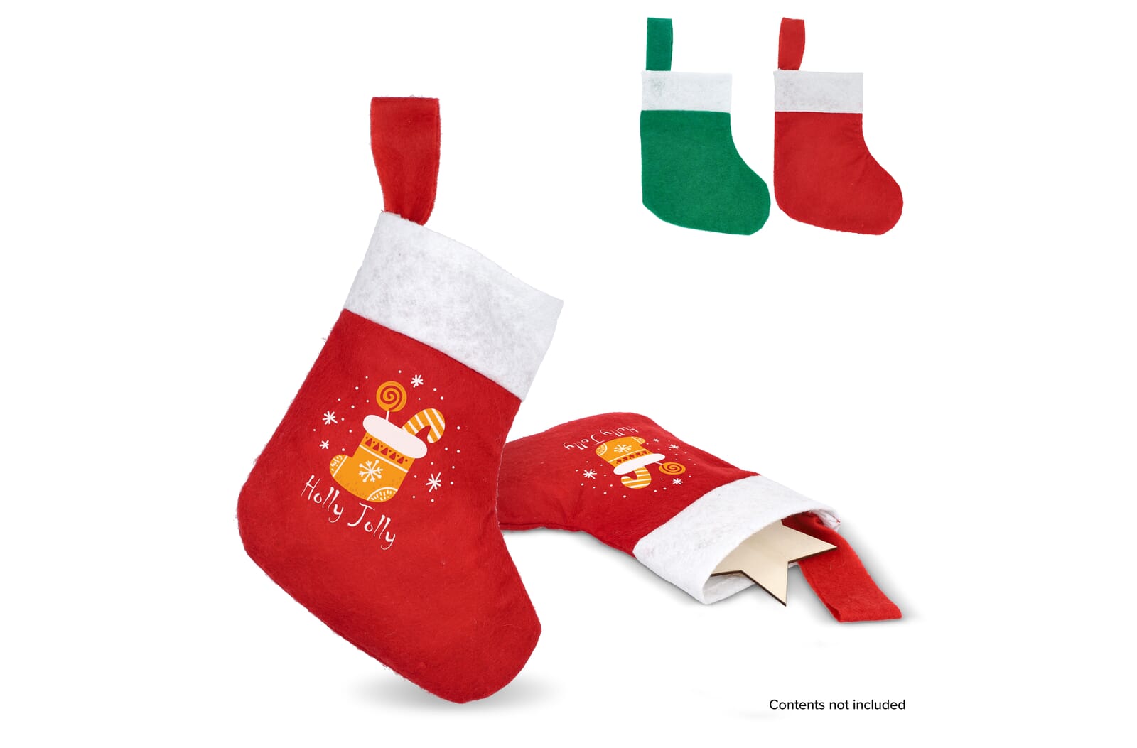 Vilten kerstsok 20 cm - JEFFS. Merchandise