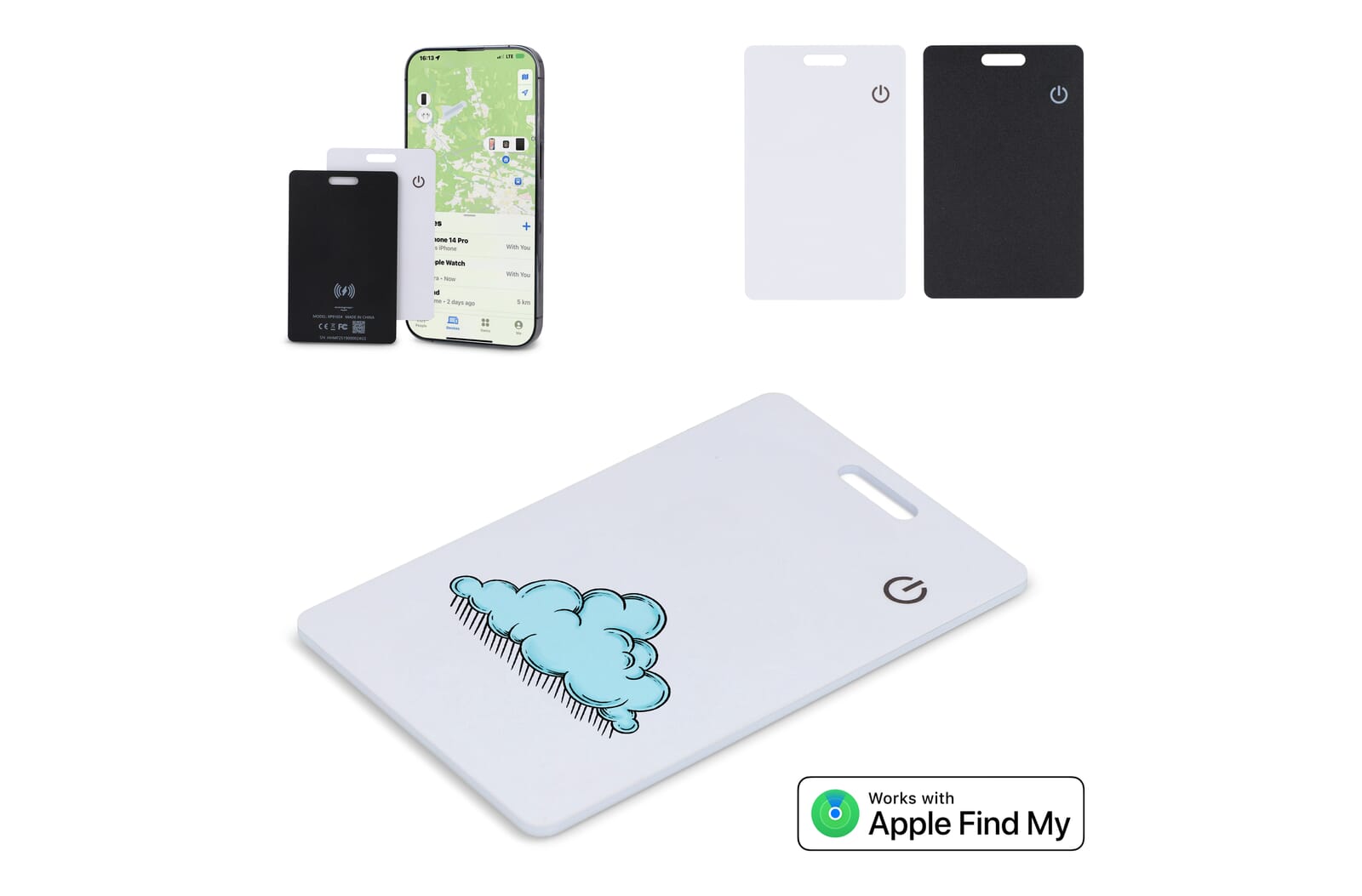Xoopar ICE-Card Ultradune Tracker Kaart oplaadbaar - JEFFS. Merchandise