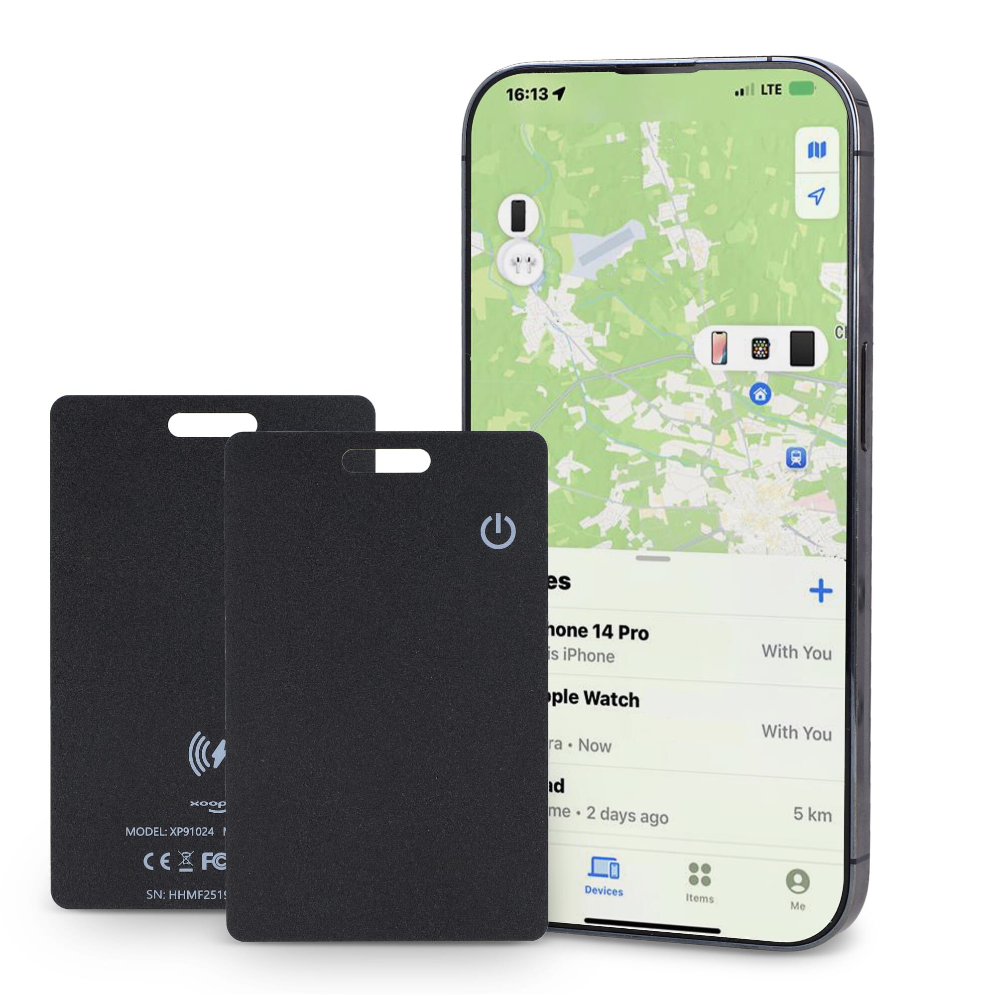 Xoopar ICE-Card Ultradune Tracker Kaart oplaadbaar - JEFFS. Merchandise
