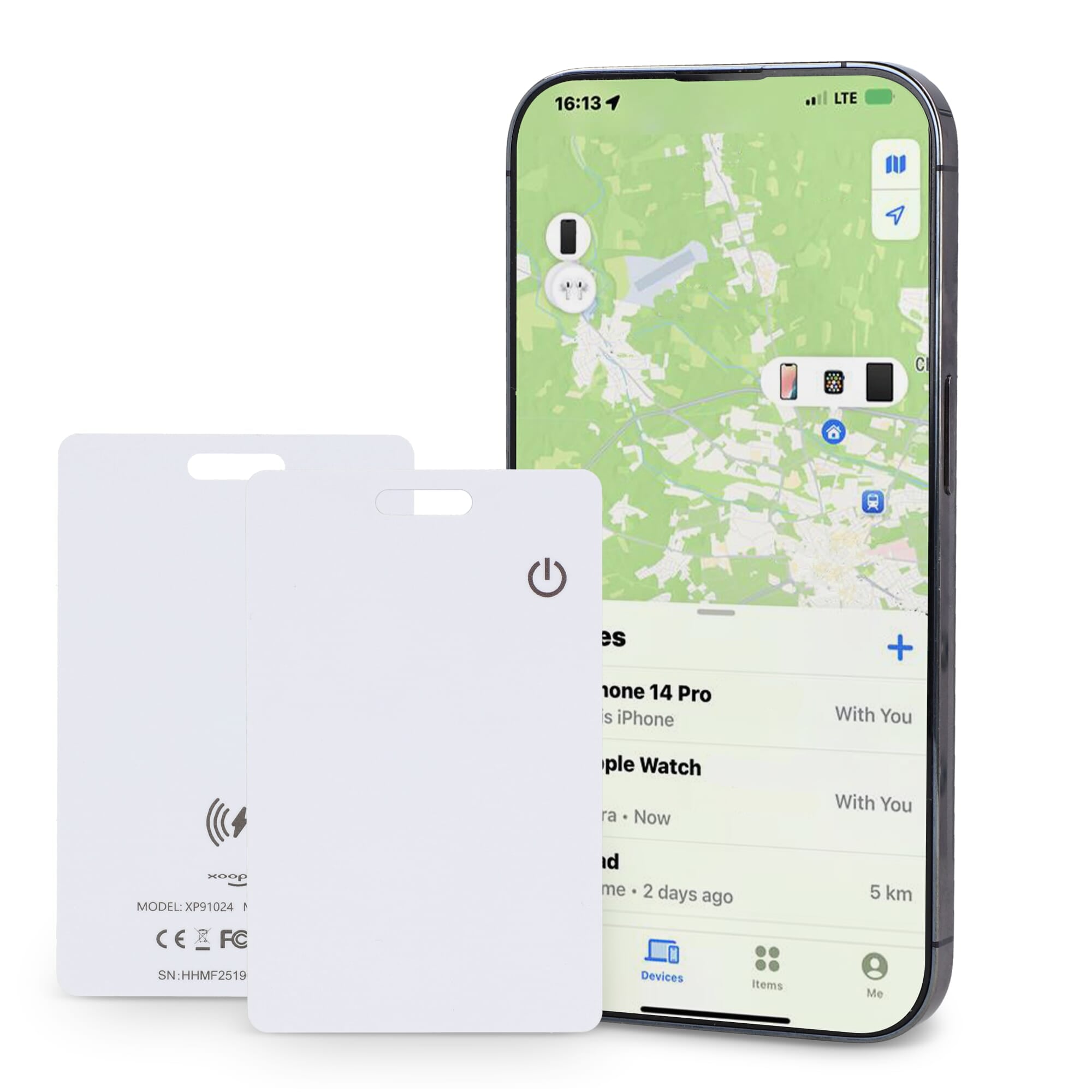Xoopar ICE-Card Ultradune Tracker Kaart oplaadbaar - JEFFS. Merchandise