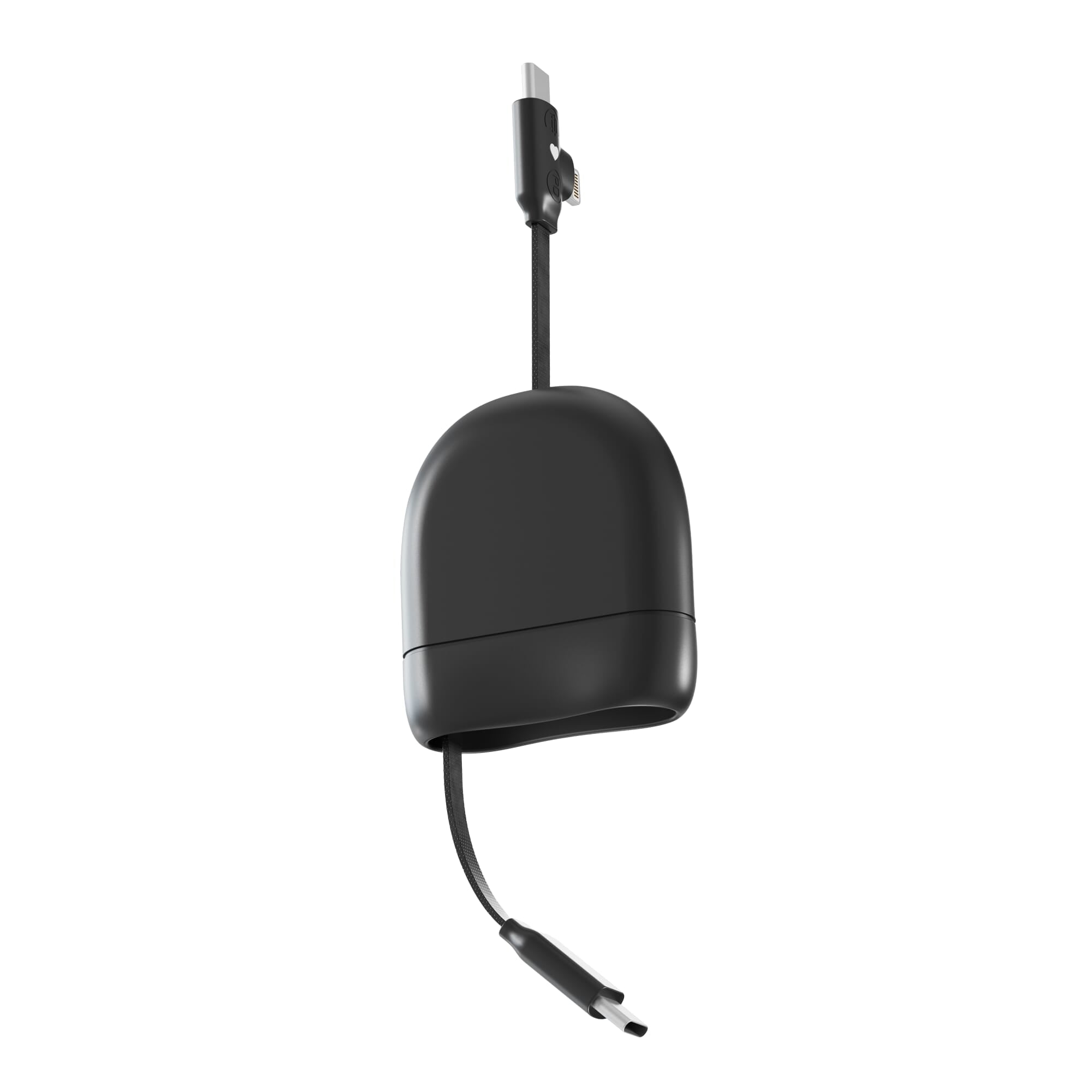 Xoopar ICE-R Uittrekbare USB-C en Lightning Kabel 60W 1 Meter - JEFFS. Merchandise